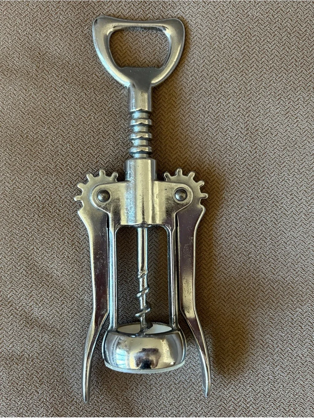 Vintage Metal Corkscrew Made in Italy